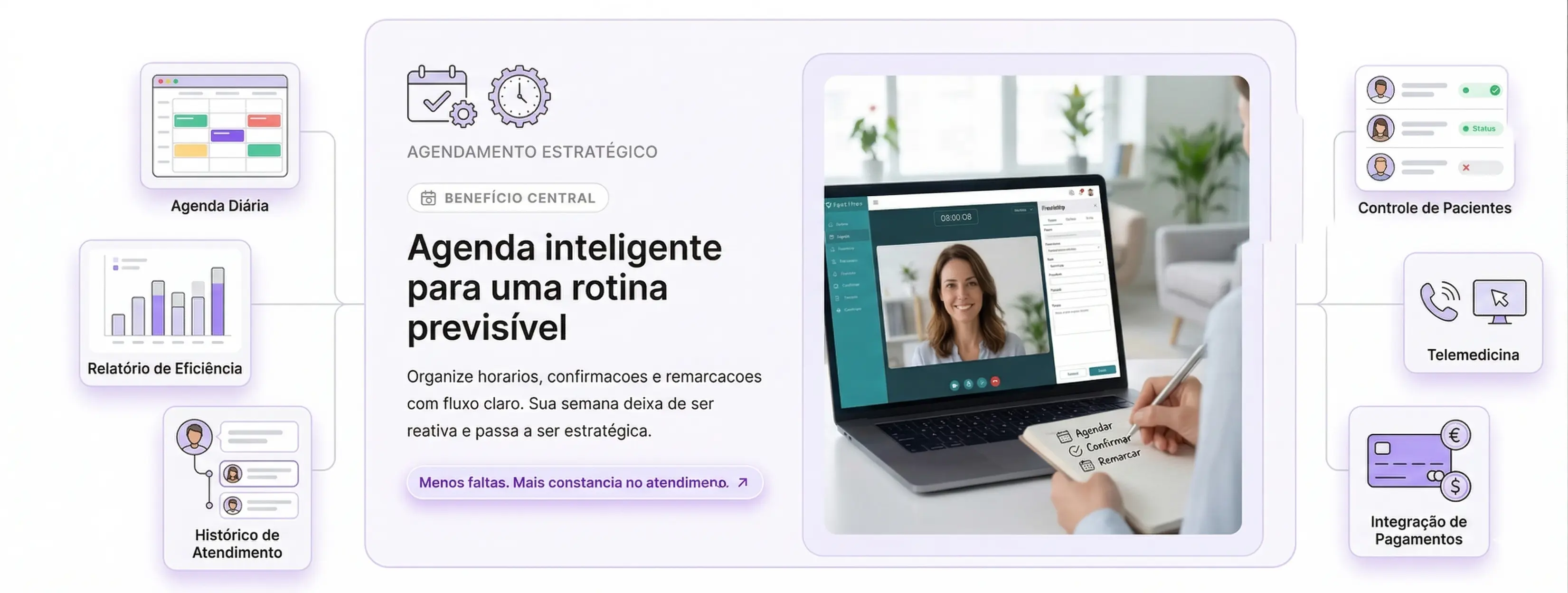 Imagem principal da agenda inteligente PortalPsiquê